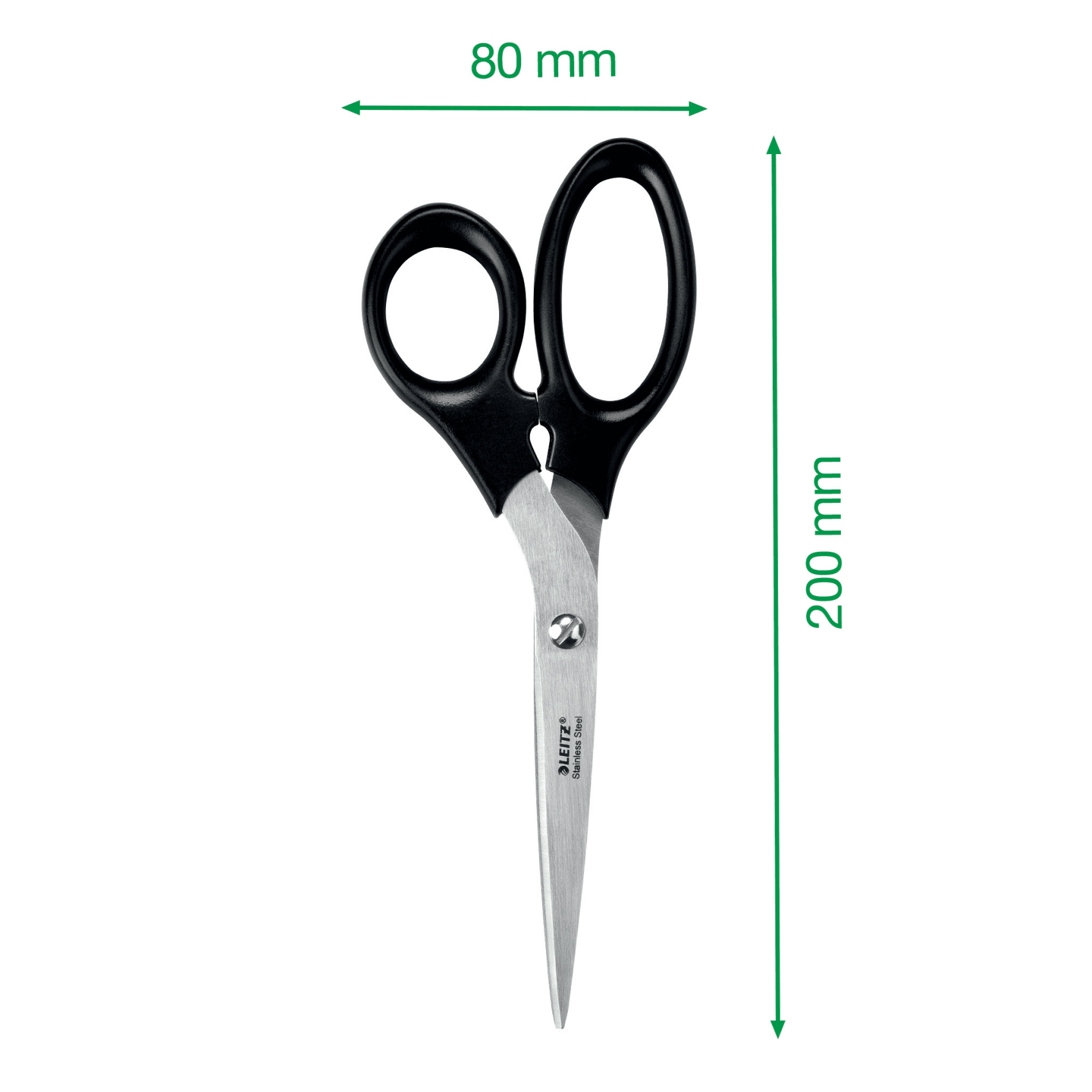 Foarfeca birou 20cm neagra otel inoxidabil leitz [4]
