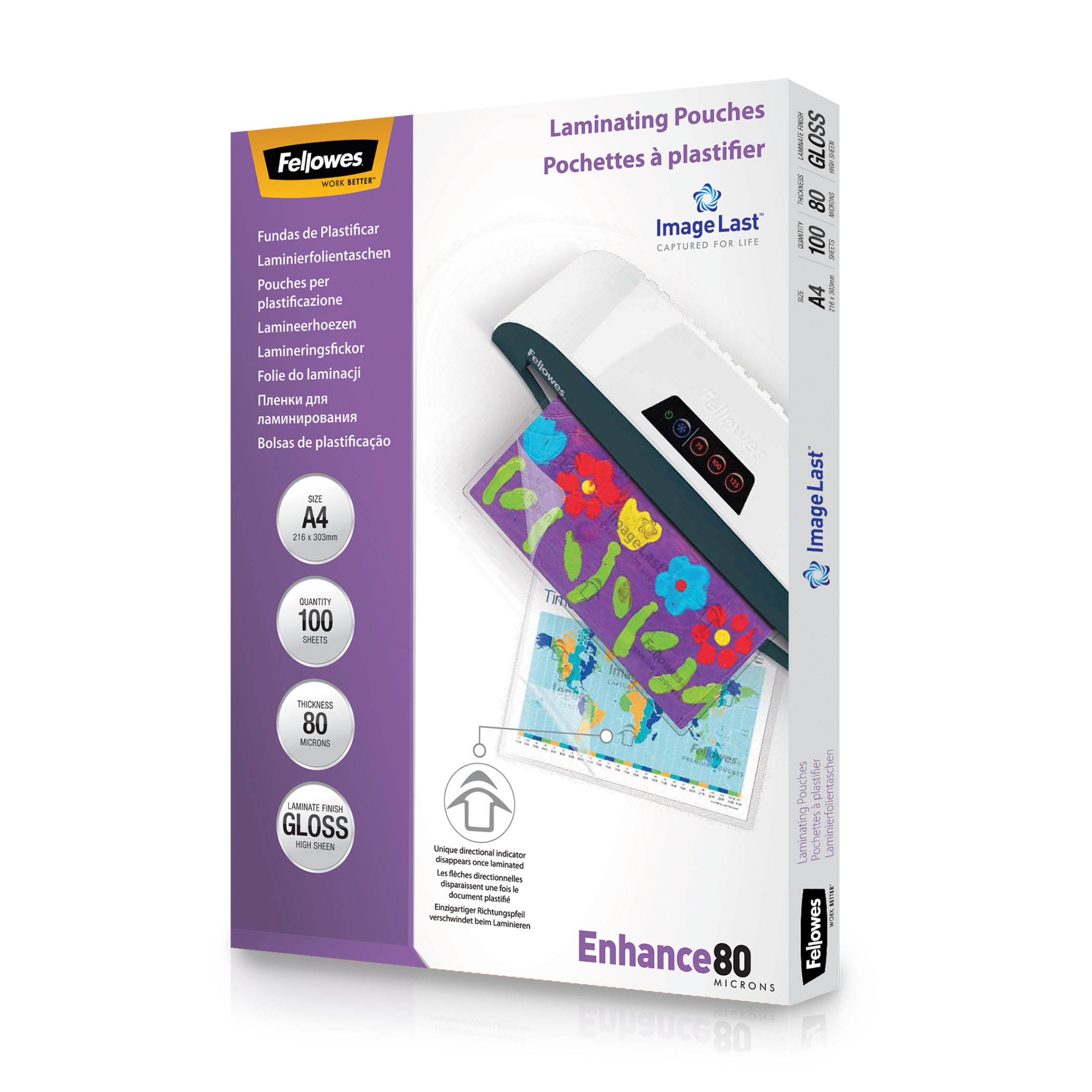 Folie A4 80 Microni 100/Top Fellowes