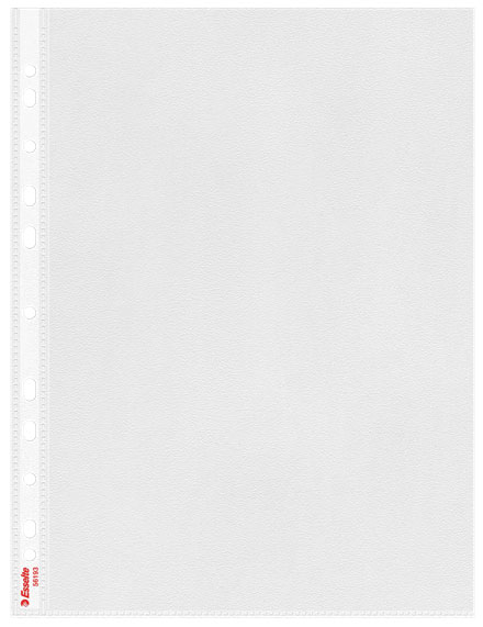 Esselte Folie Protectie A4 115 Microni Cu Deschidere Speciala 100/Set Es