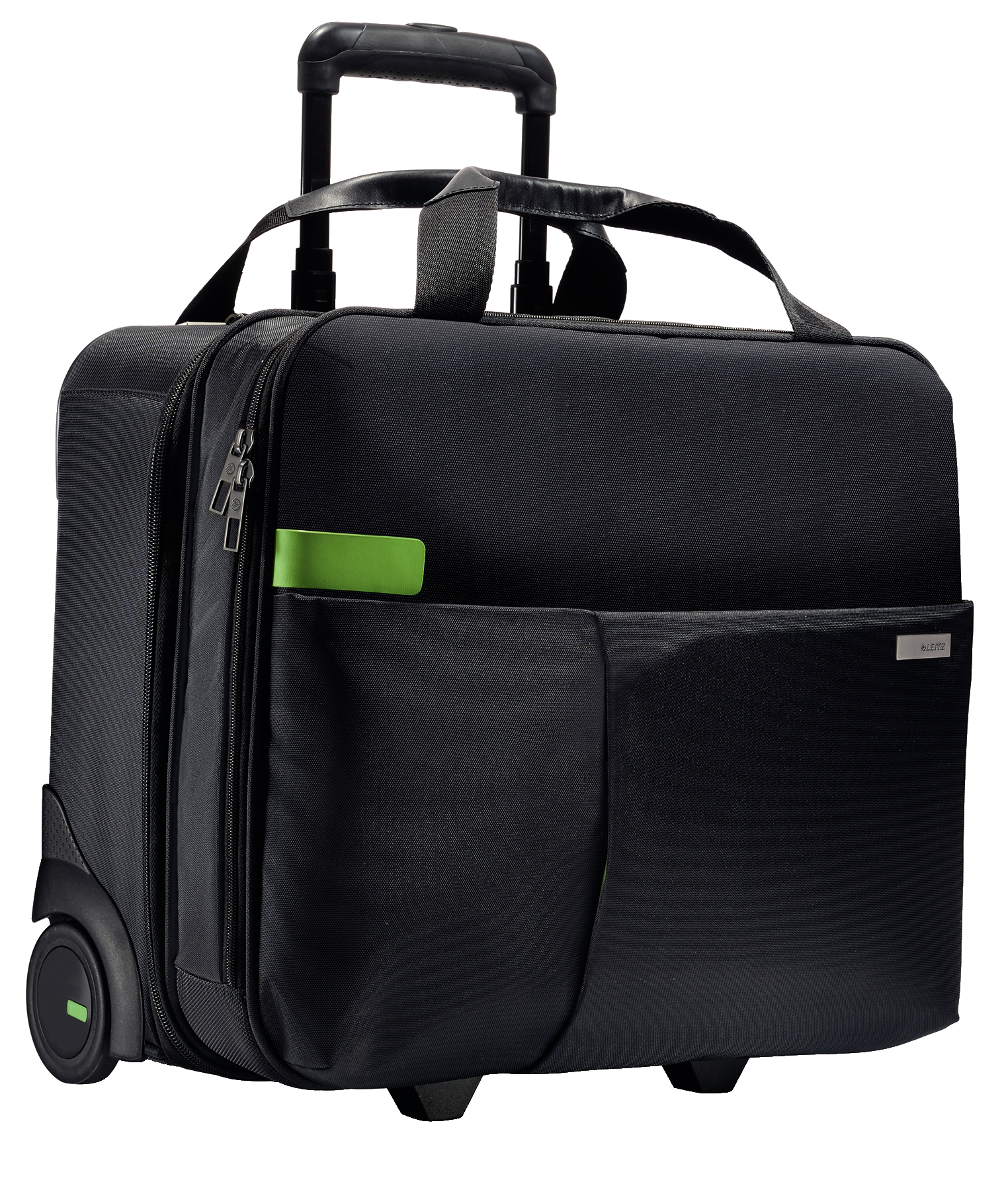 Geanta cu 2 rotile neagra smart traveller leitz