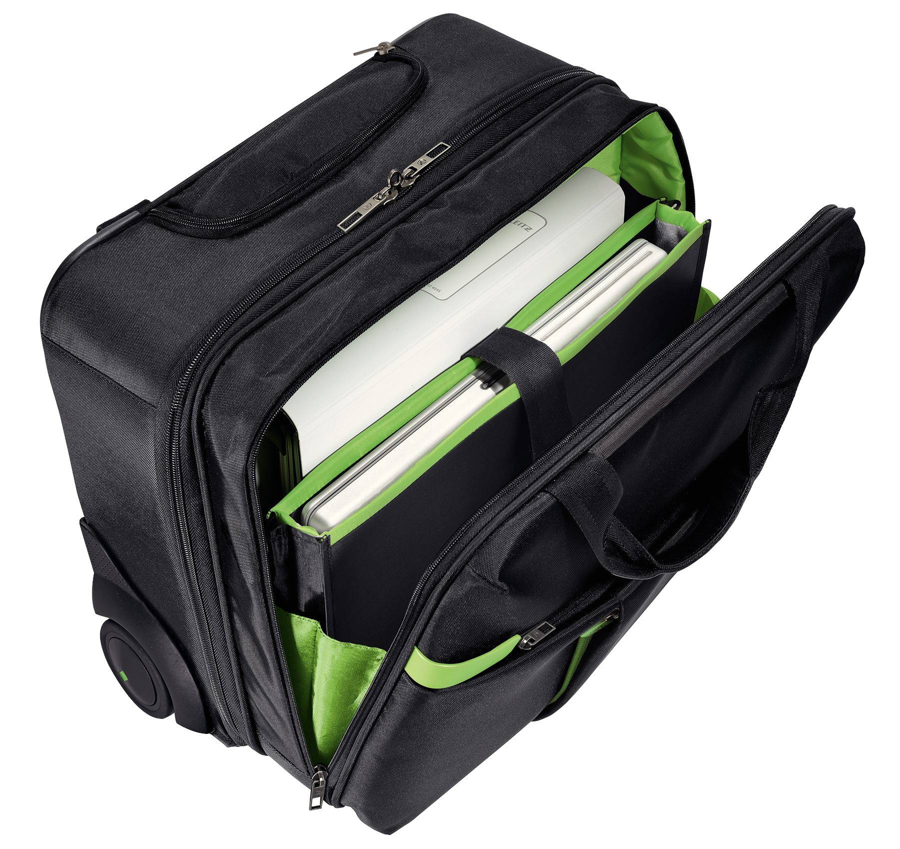 Geanta cu 2 rotile neagra smart traveller leitz [1]