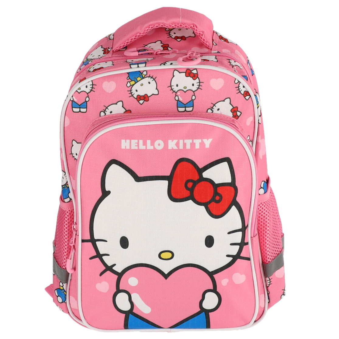 Ghiozdan Clasa 0 Hello Kitty Roz 2 Fermoare Pigna