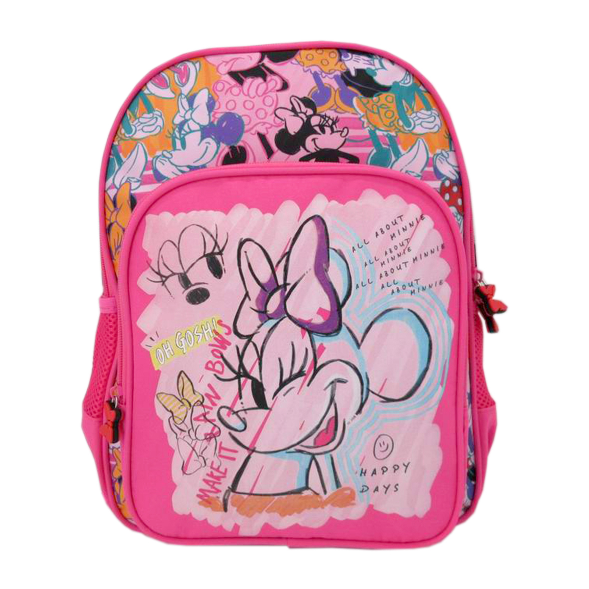Ghiozdan Clasa 0 Minnie Mouse Roz Who Me 2 Fermoare Pigna