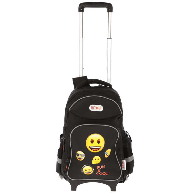 Ghiozdan Troller Clasele I-iv Emoji Negru Pigna
