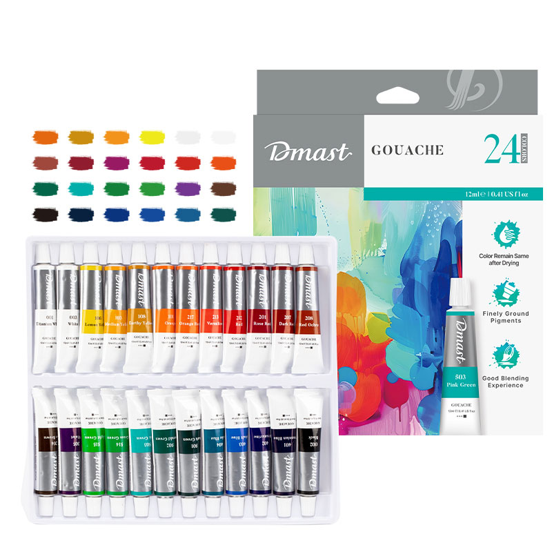 Guase 24 Culori 12 Ml Dmast By Pebeo