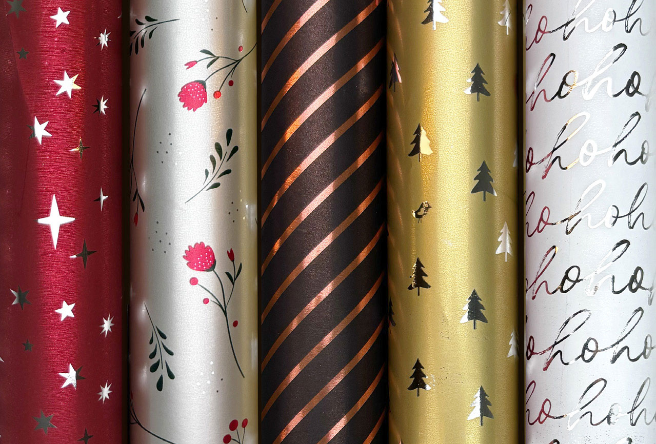 Hartie Ambalaj Rola 70CM X 1.5M Christmas Sparkles Rotolux