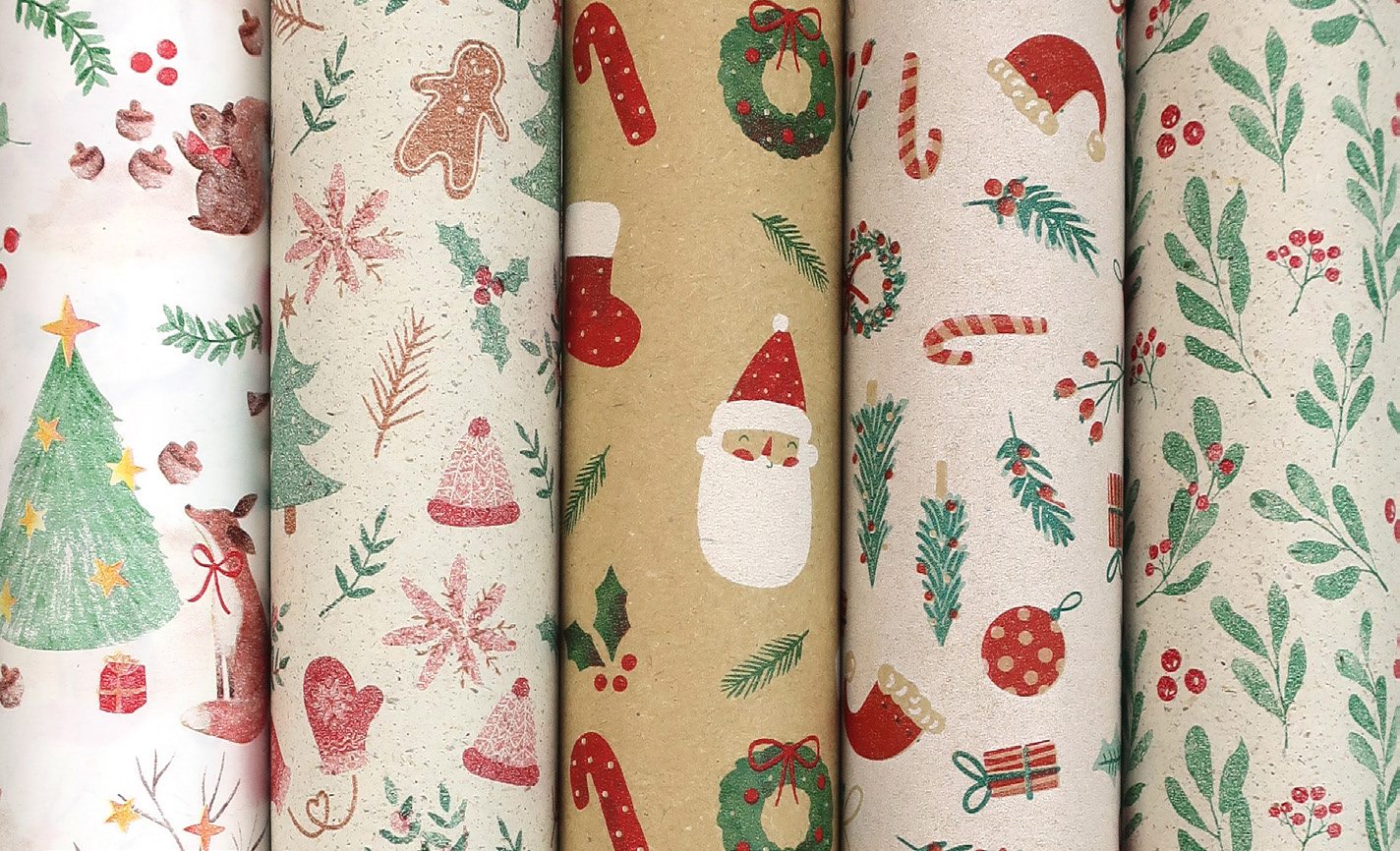 Hartie Ambalaj Rola 70CM X 2M Christmas Town Rotolux