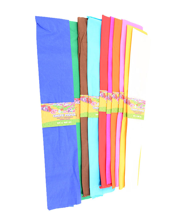 Rechizite Școlare - Hartie creponata 10 culori/set colour kids pigna