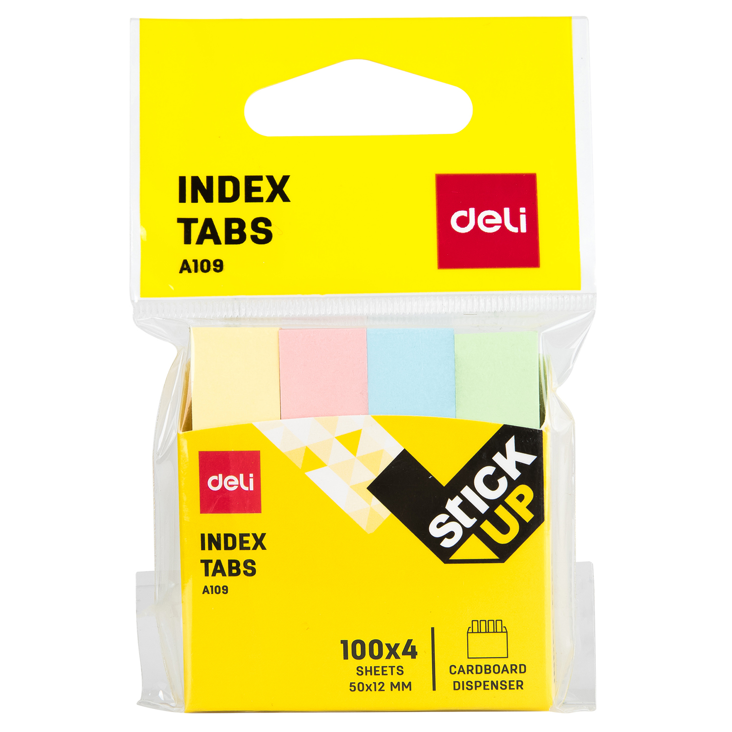 Index Adeziv Hartie 12*50MM 4 Culori 100 File Deli