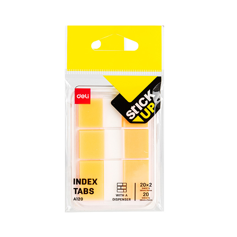 Index Adeziv Plastic Set 2*38*18 + 1*38*25MM Div Cul 20 File Deli