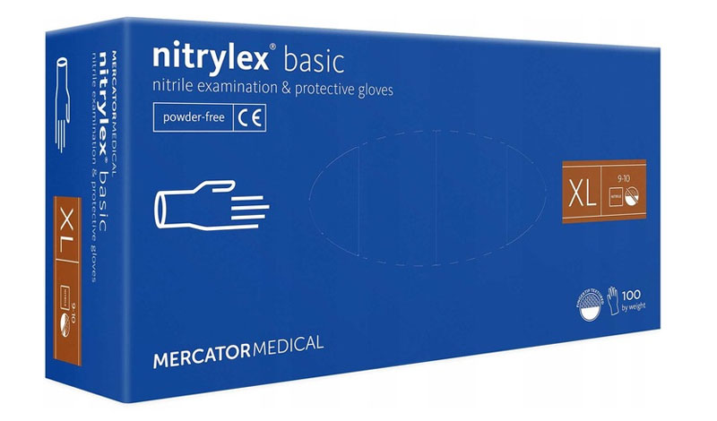 Manusi Nitril Fara Pudra Albastre 100/Set Xl