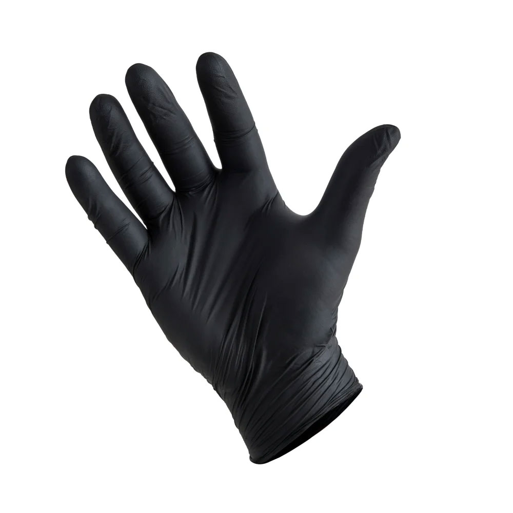 Manusi Nitril Fara Pudra Negre 100/Set M