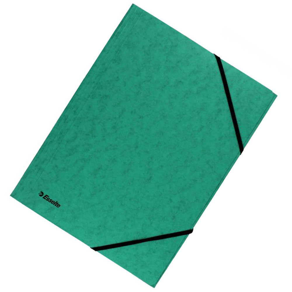 Mapa Carton Cu Elastic Lux Verde Esselte