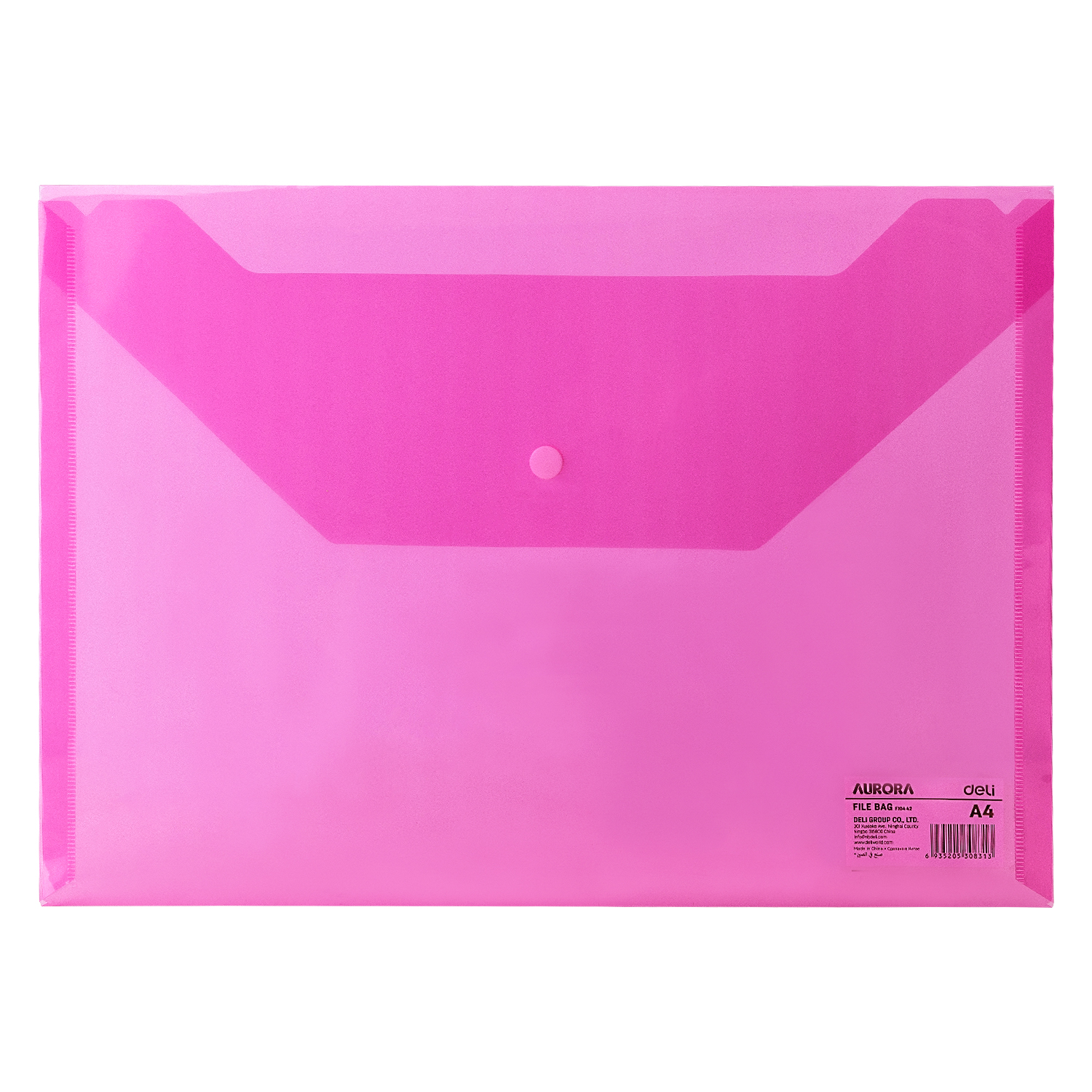 Mapa Plastic Cu Buton A4 Rosie Deli
