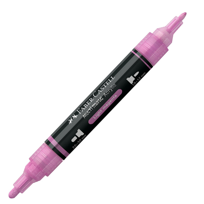 Marker Acrilic Multimark Cul. 119 Magenta Deschis Faber-castell