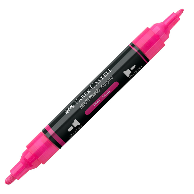 Marker Acrilic Multimark Cul. 253 Roz Neon Faber-castell
