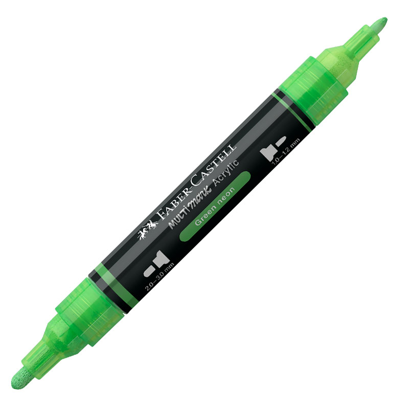 Marker Acrilic Multimark Cul. 257 Verde Neon Faber-castell