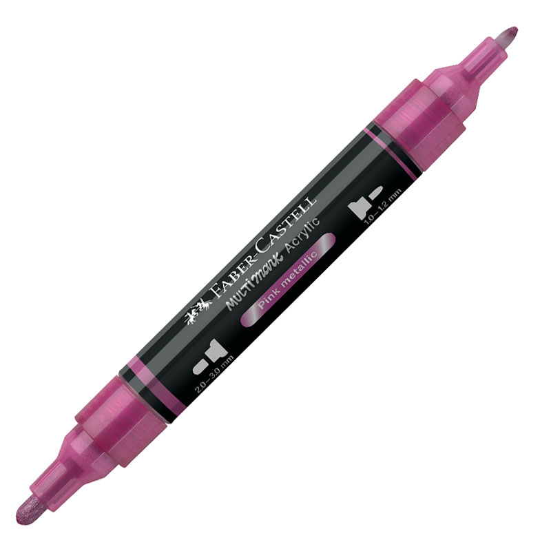 Marker Acrilic Multimark Cul. 290 Roz Metalizat Faber-castell