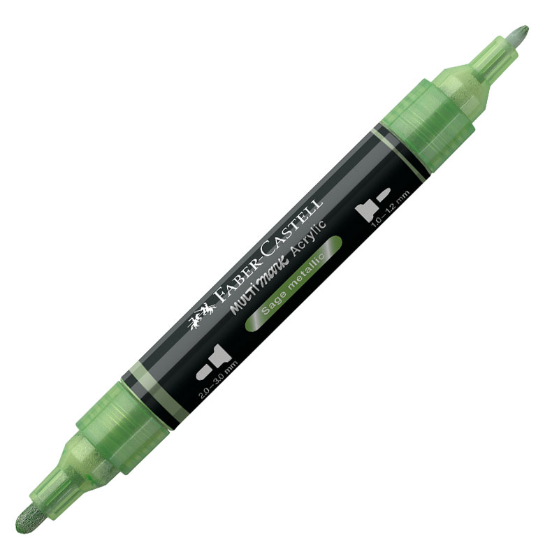 Marker Acrilic Multimark Cul. 298 Verde Arctic Metalizat Faber-castell