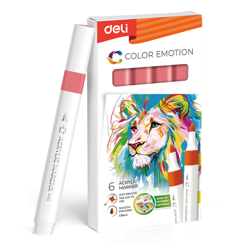 Marker Acrilic Portocaliu Inchis Color Emotion Deli