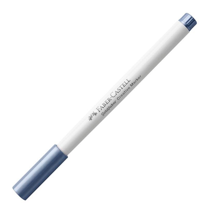 Marker Creativ Goldfaber Albastru Metalizat 553 C Faber-castell