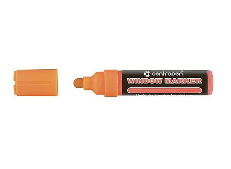 Marker Creta Lichida Portocaliu Neon 2-15MM Varf Rotund 9121 Centropen