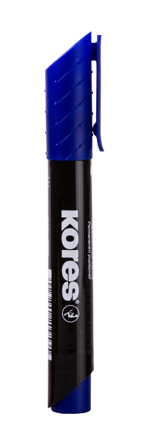 Marker Permanent Albastru Varf Rotund 3MM Kores