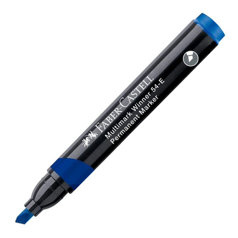 Faber-Castell Marker Permanent Albastru Varf Tesit Multimark Winner 54 2024 Fc