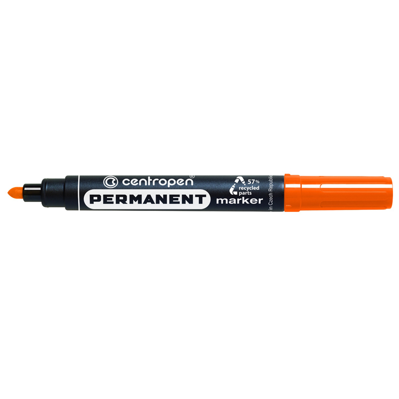 Marker Permanent Portocaliu Varf Rotund 2.5MM 8566 Centropen
