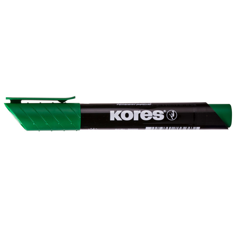 Marker Permanent Verde Varf Rotund 3MM Kores