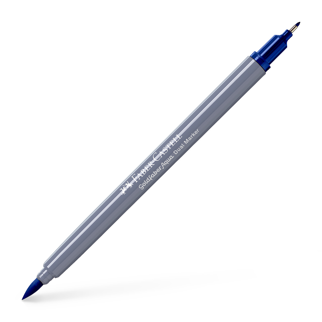 Marker Solubil 2 Capete Goldfaber Albastru Heliu Roscat 151 Faber-castell