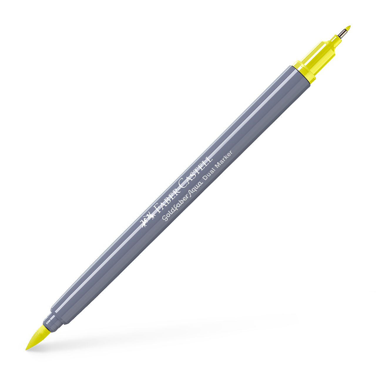 Marker Solubil 2 Capete Goldfaber Galben Lamaie 205 Faber-castell