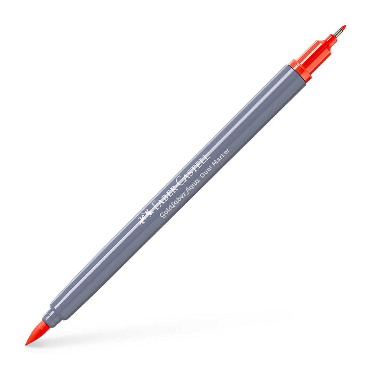 Marker Solubil 2 Capete Goldfaber Portocaliu Camium Inchis 115 Faber-castell