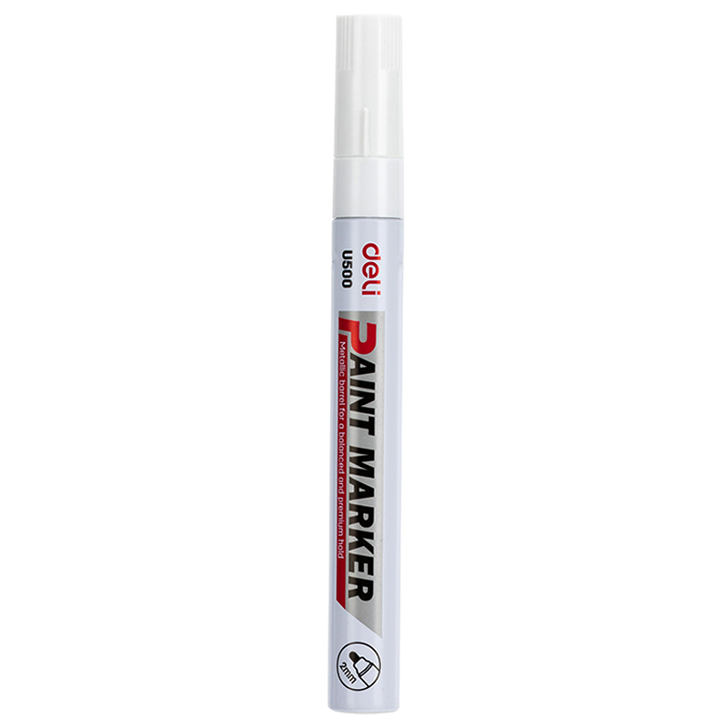 Marker Vopsea Alb 2 Mm Deli