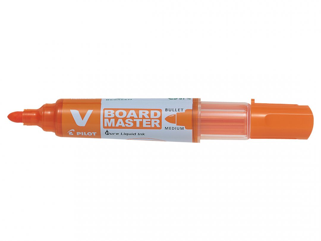 Marker Whiteboard Portocaliu 6MM Varf Rotund Vboard Pilot