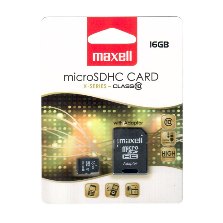 Memorie Micro Sdhc 16 GB CLS10 Cu Adaptor Maxell