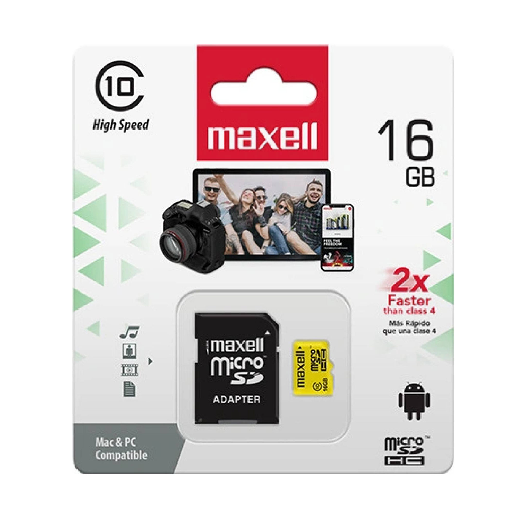 Memorie Micro Sdhc 16 GB CLS10 Cu Adaptor Maxell