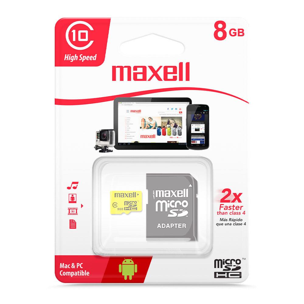 Memorie Micro Sdhc 8 GB CLS10 Cu Adaptor Maxell