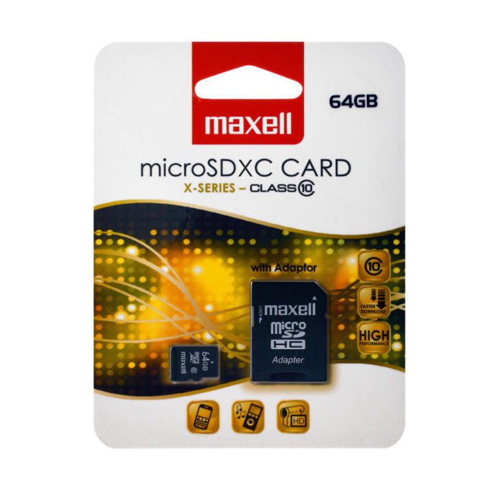 Memorie Micro Sdxc 64 GB CLS10 UHS-1 Cu Adaptor Maxell
