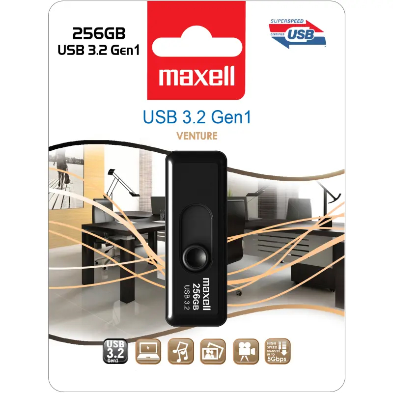 Memorie USB 256 GB Venture USB 3.2 Maxell