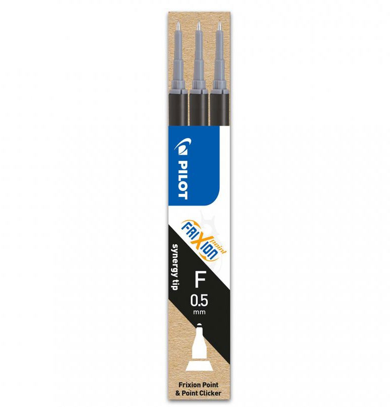 Mina Roller 0.5MM Neagra 3/Set Point Frixion Pilot