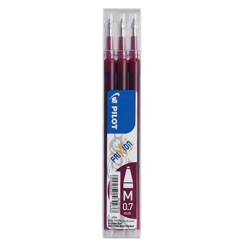 Mina Roller 0.7MM Purple 3/Set Frixion Pilot