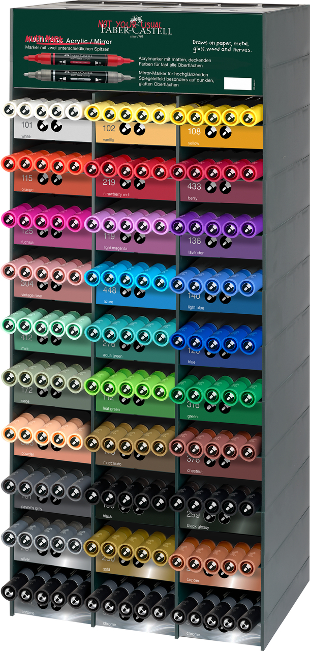 Modul Acrilic 150 Markere Acrilice Multimark Faber-castell