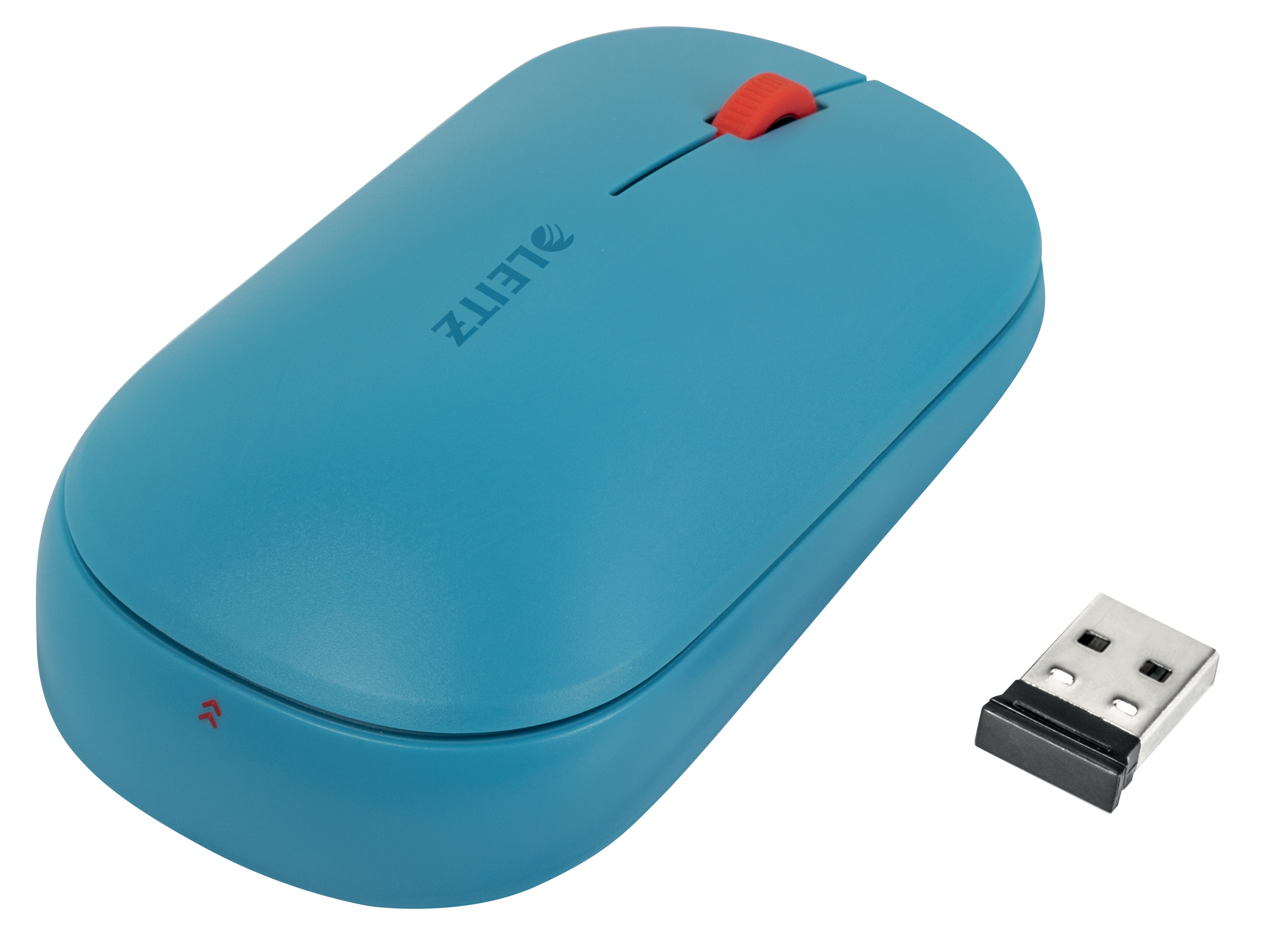 Mouse Optic Conexiune Duala Albastru Celest Cosy Leitz
