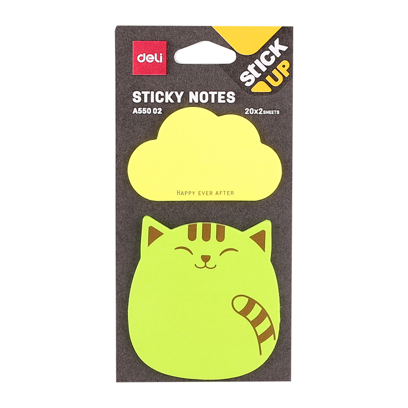 Notes Adeziv Animale 76*76MM 2*20 File Deli