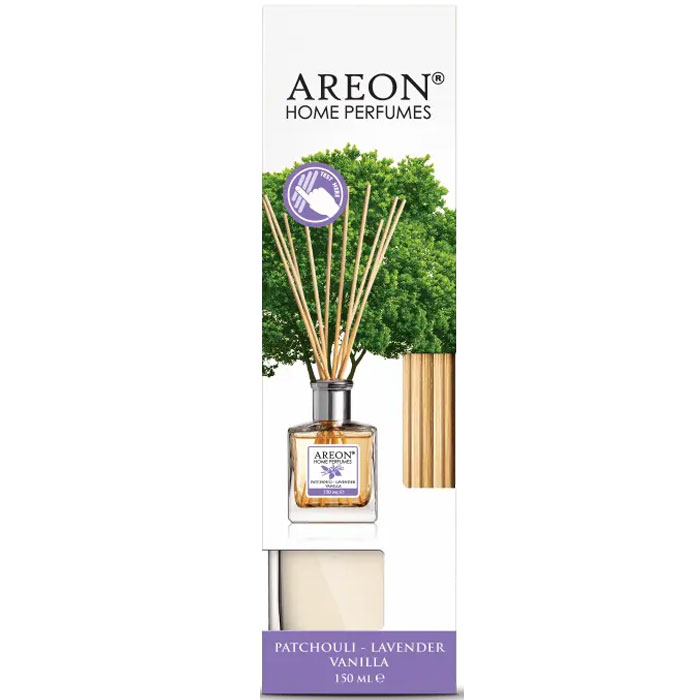 Odorizant Camera Cu Betisoare 150ML Patchouli Lavender Vanilla Areon