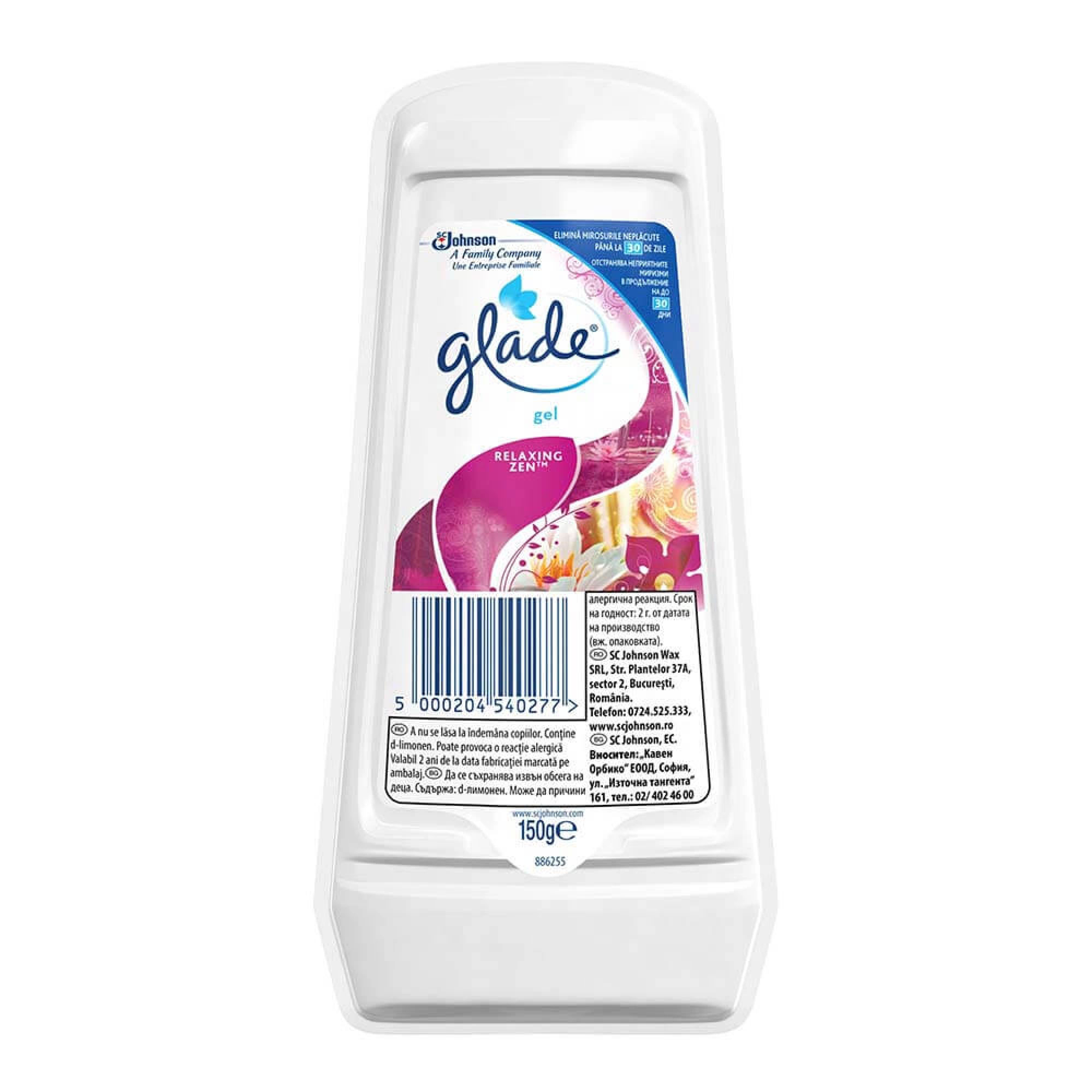Odorizant Camera Gel 150G Glade