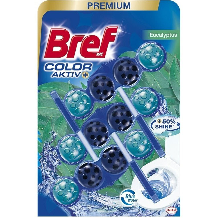 Odorizant Toaleta Cu Suport 50G 3/Set Bref Power Aktiv