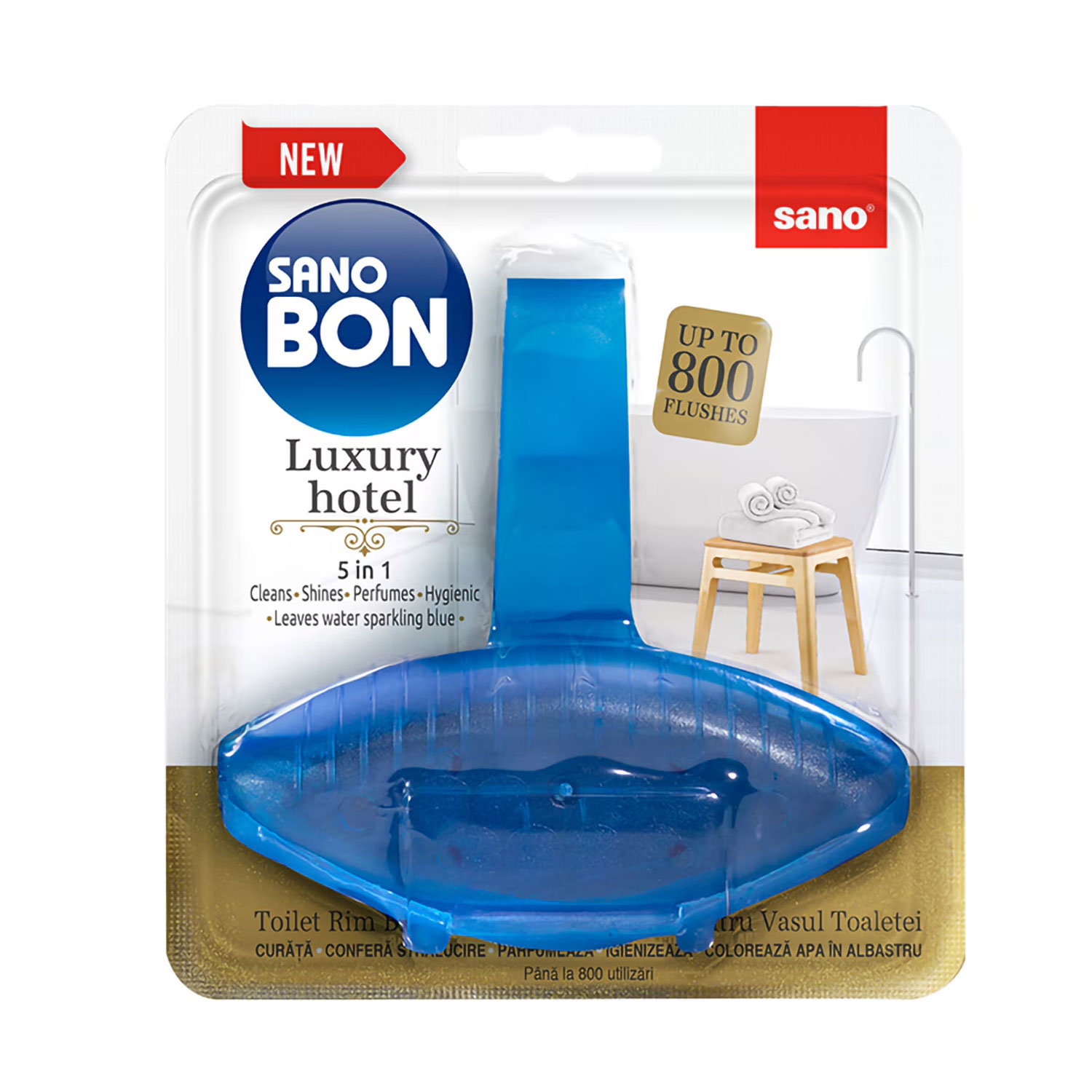 Odorizant Toaleta Cu Suport Luxury Hotel 5IN1 55G Sano Bon