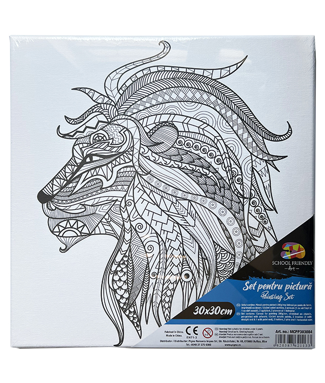 Panza Predesenata Pe Sasiu 30*30CM Mandale Leu Sf Art Pigna